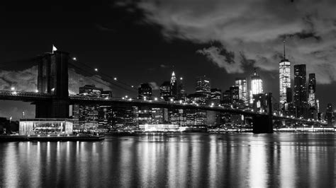 New York Night Skyline Free Stock Photo - Public Domain Pictures