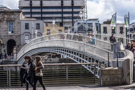 Ha'penny Bridge In Dublin