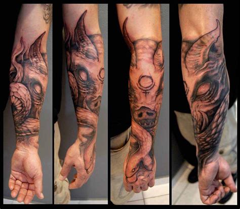 Demonic Half Sleeve Tattoo - Best Tattoo Ideas Gallery