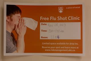 UBC Risk Management Services Flu Shot Clinic | Blogpost | Tw… | Flickr