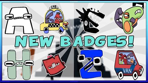 HOW TO FIND ALL 9 NEW BADGES in Find The Alphabet Lore Characters (50) | ROBLOX - YouTube