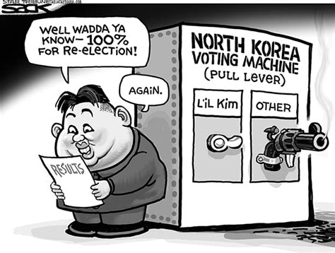 Editorial Cartoon: North Korea Voting Machine - Austin Daily Herald ...