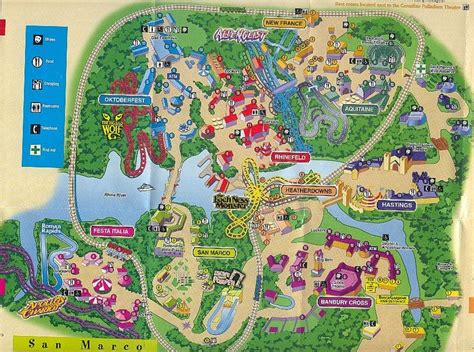 The park map in 2000. Image via Busch Gardens. | ThrillMap | Pinterest | Park, Roller coaster ...