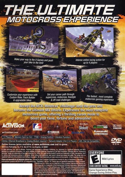 MTX Mototrax Sony Playstation 2 Game