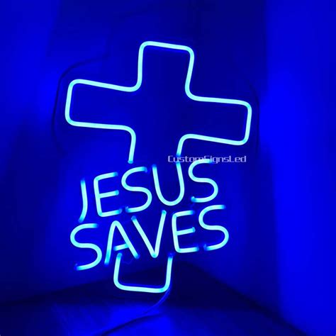 Jesus Saves LED Neon Sign Decorneon Wall Decor bar Decor - Etsy