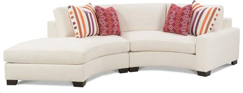 Fenwick Two Piece Curved Sectional with RAF Chaise by Rowe | Corner sectional sofa, Curved ...