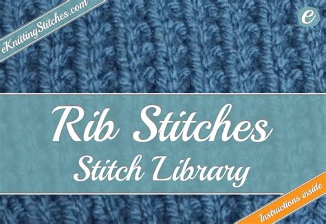 Rib Stitches - eKnitting Stitches.com