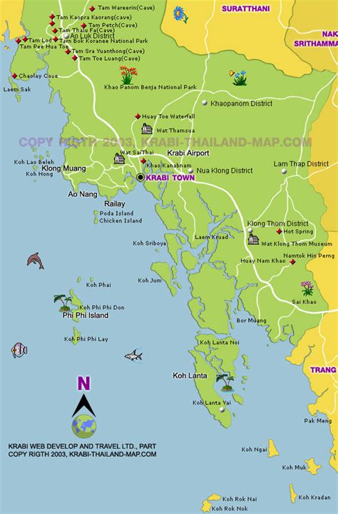 Krabi-Maps - TeakDoor.com - The Thailand Forum