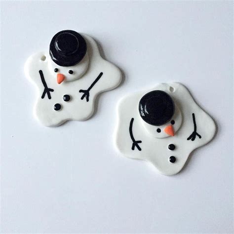 Most recent Free melted Snowmen crafts Popular in 2020 | Christmas clay, Polymer clay christmas ...