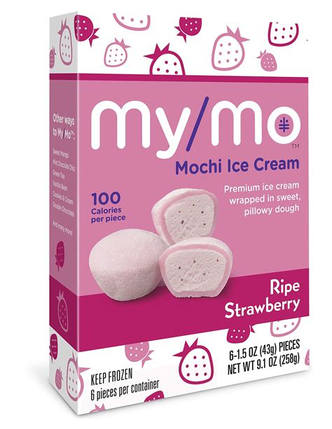 My/Mo Ripe Strawberry Mochi Ice Cream - 36 Mochi Ice Cream Balls (6 x 6ct. Boxes)- Buy Online in ...