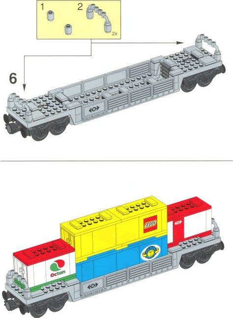 Old LEGO® Instructions | letsbuilditagain.com Lego Train Tracks, Lego ...