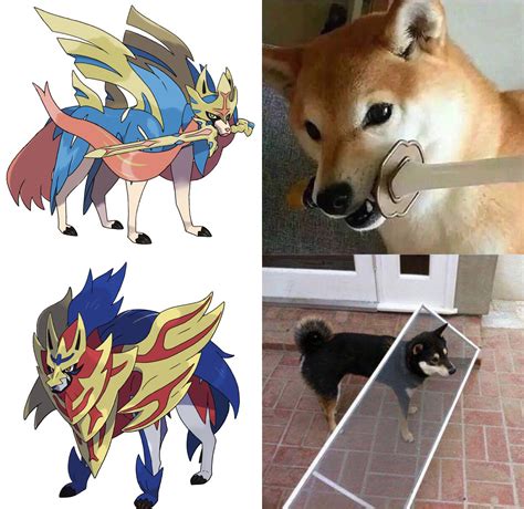 Pokemon Images: Pokemon Sword And Shield Legendaries Dog Meme