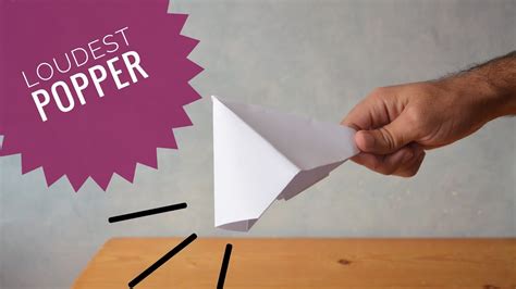 Easy Origami Loudest Popper - YouTube