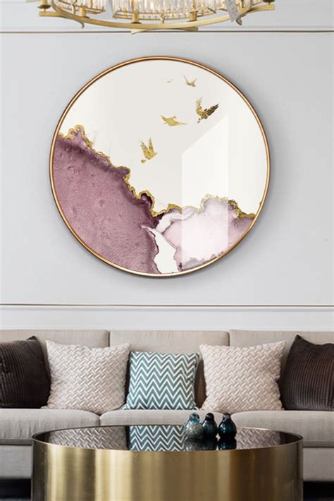 Ella Round Wall Art | Paintings | Round wall art, Bedroom wall art, Room wall art