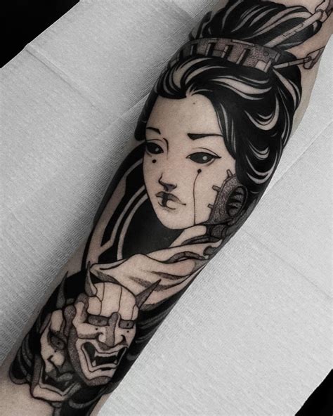 Japanese Cyberpunk Tattoo -planoc 22 Tattoo, Comic Tattoo, Thigh Tattoo ...