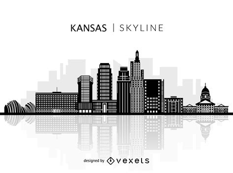 Kansas City Missouri Skyline Silhouette