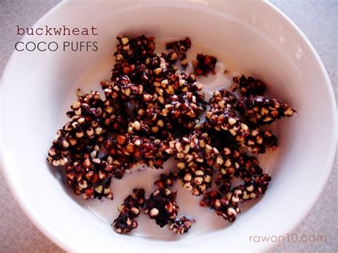 Buckwheat Coco Puffs ~ Raw Food Breakfast Recipe - Raw on $10 a Day (or Less!)