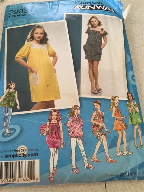 Project Runway Girls Dress Sewing Pattern - Etsy