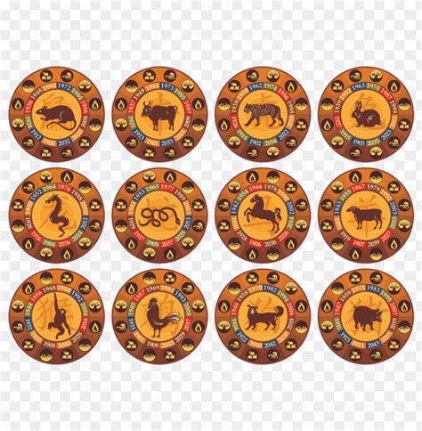 Free download | HD PNG chinese zodiac signs set clipart png photo ...