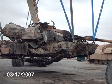 Behind The Screens: Destroyed U.S tanks in Iraq 2003-2011