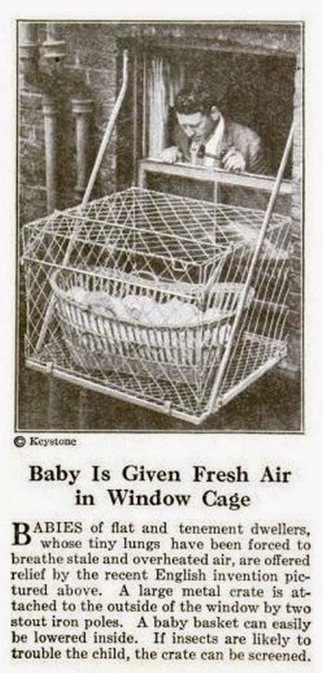 Incredible Pictures of Baby Cages Hanging Outside London Apartment Windows in the 1930s ...