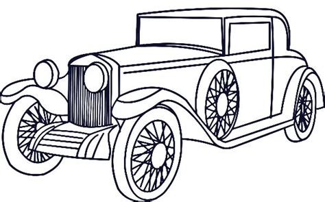 Classic Car Coloring Pages Printable - RoderickilCarrillo