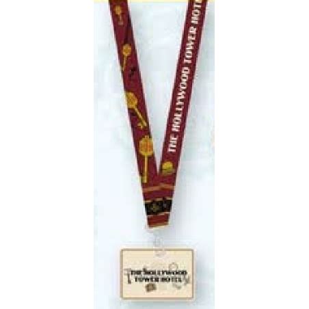 Hollywood Tower Hotel - Disneyland Paris attractions lanyard with pouch - limited edition (2023)