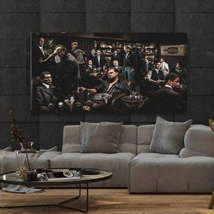 Famous Gangsters Canvas Wall Art Gangsters Canvas Print Home Decor ...