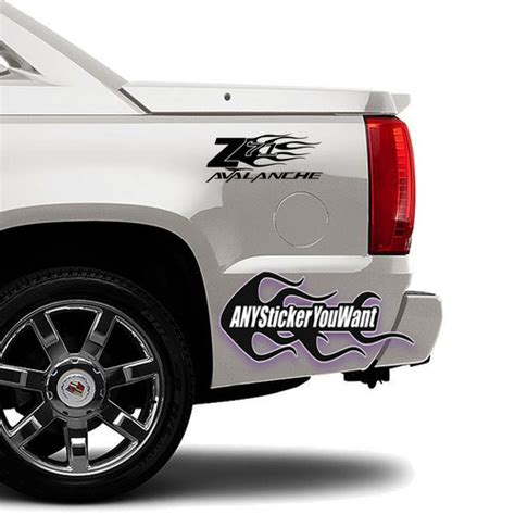 Chevy Chevrolet Avalanche Z71 Flame Decal Sticker | ANYStickerUWant.com