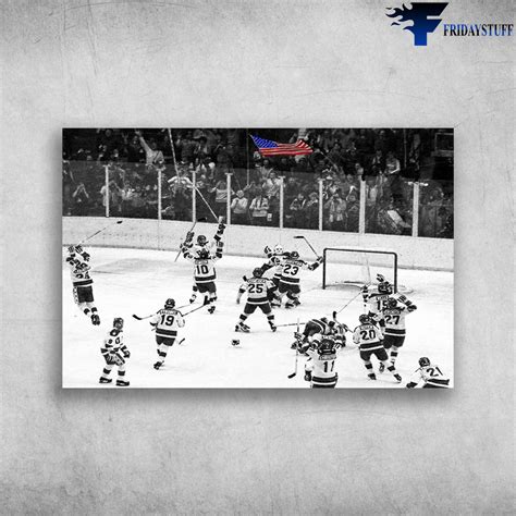 US Winter Olympic Hockey Canvas Print - Miracle on Ice, Wall Art ...