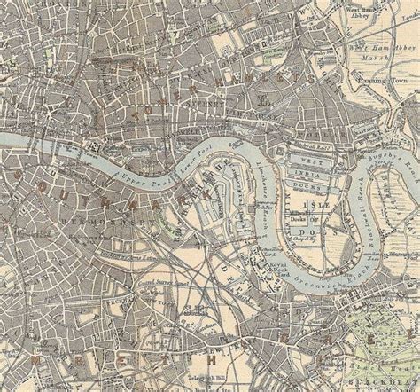 Victorian London map print | Victorian london map, London map, Victorian london