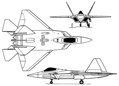 F 22 Raptor Blueprints