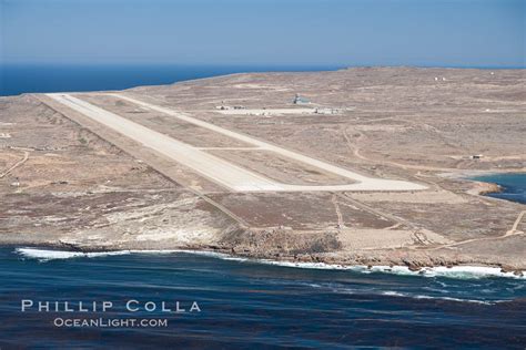 Navy airstrip landing strip on San Clemente Island, California