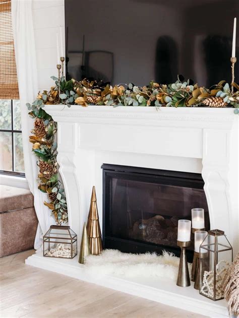 Easy Elegant Christmas Fireplace Decor Ideas - City Girl Gone Mom