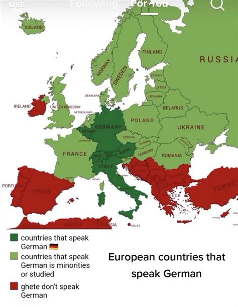 Map of countries that speak German : r/JackSucksAtGeography