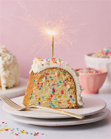 Funfetti Bundt Cake Birthday Cake - Baker by Nature