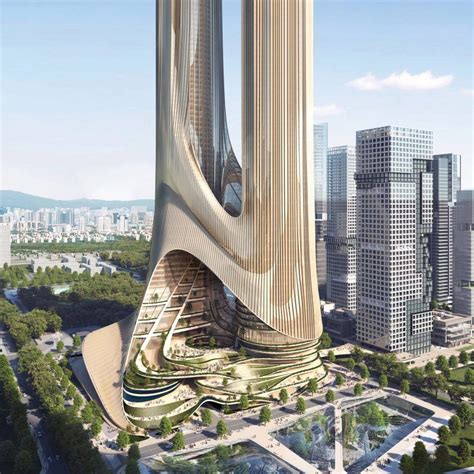 Supertall skyscrapers linked by planted terraces to be built in Shenzhen by Zaha Hadid ...