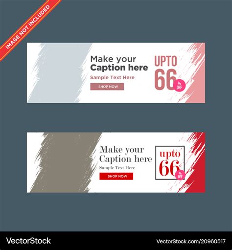 Abstract fashion web banners Royalty Free Vector Image