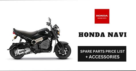 Honda Navi Spare Parts Price List With Accessories!