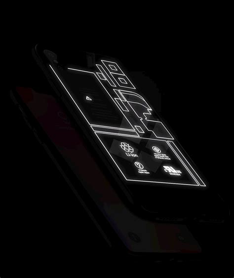 VAKU ® Apple iPhone XS Max Futuristic LED Light X-RAY ILLUSION Phone Cover - iPhone XS Max ...
