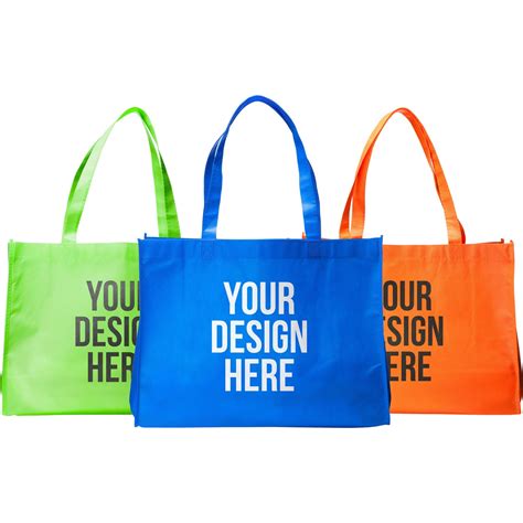 Eco-Friendly Non Woven Tote Bags (16" x 12" x 6") | Custom Tote Bags