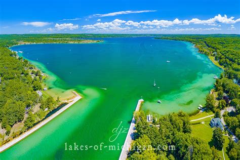 Portage Lake near Onekama — Dan J. Zeeff - Aerial, Landscape ...