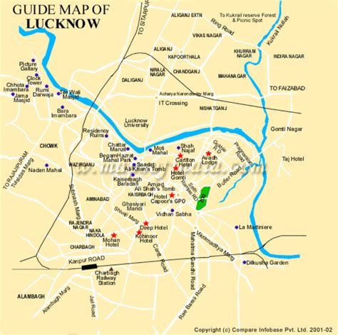 Lucknow Map - My City Lucknow