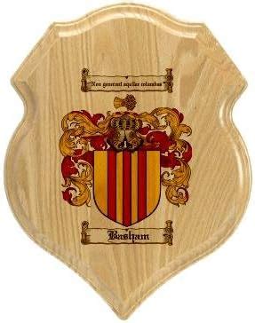 Amazon.com: Basham Coat of Arms Plaque / Family Crest Plaque : Home & Kitchen