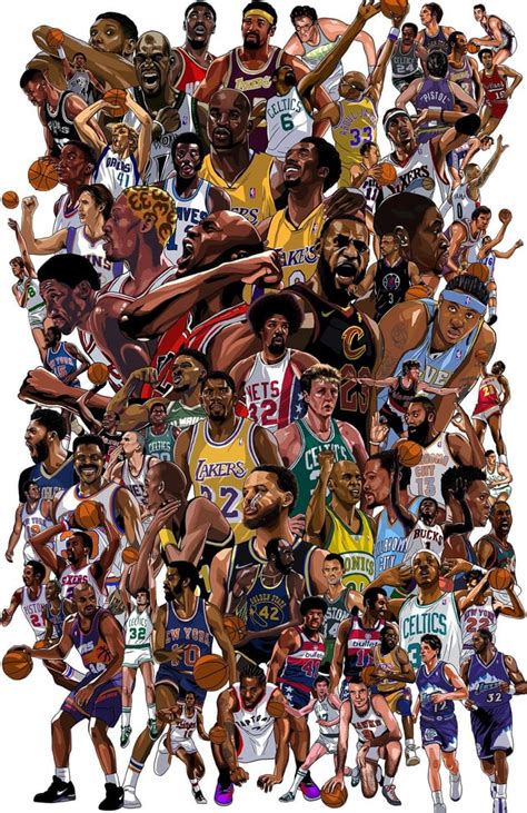 NBA 75 Illustration : r/nba