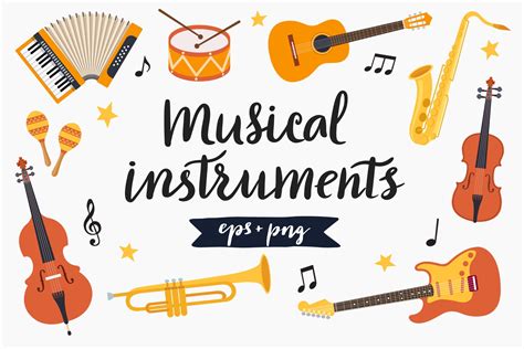 Clipart Of Band Instruments