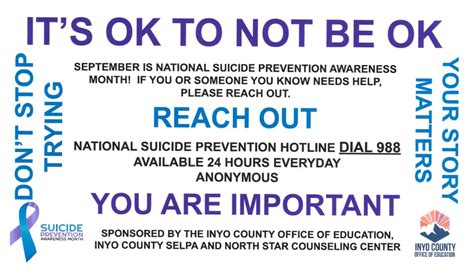 September in National Suicide Prevention Awareness Month - Sierra Wave: Eastern Sierra News