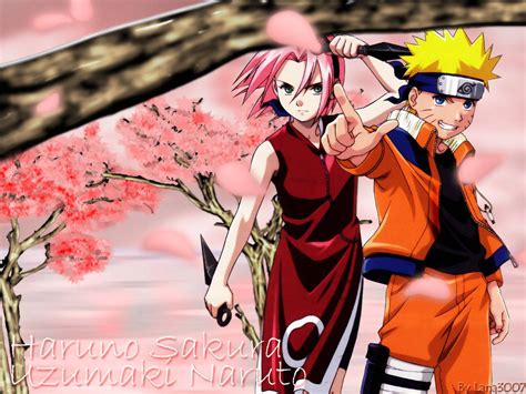 Downloaden Naruto Anime Sakura Mächtiges Duo| Wallpapers.com