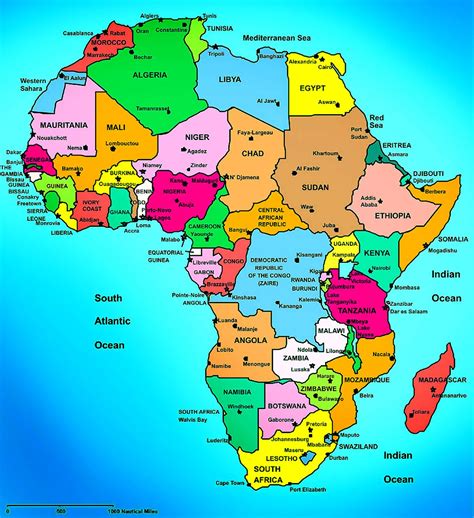 Map Of Africa With Country Names - Share Map