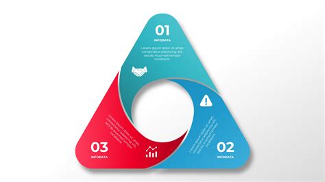 Triangle With Round Corners Infographic PowerPoint Template | CiloArt